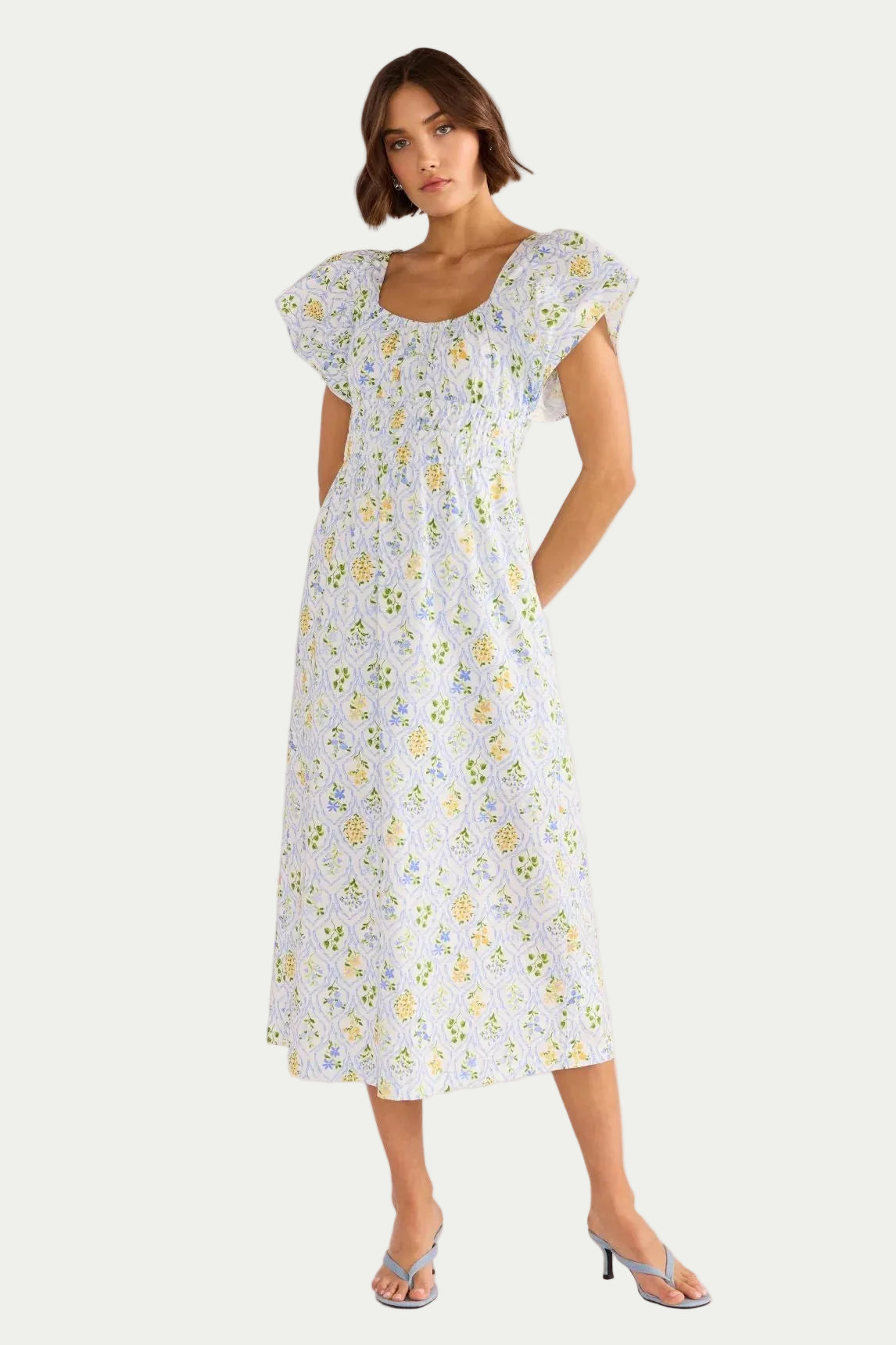 MINKPINK MEADOW FLUTTER MIDI DRESS - THE VOGUE STORE