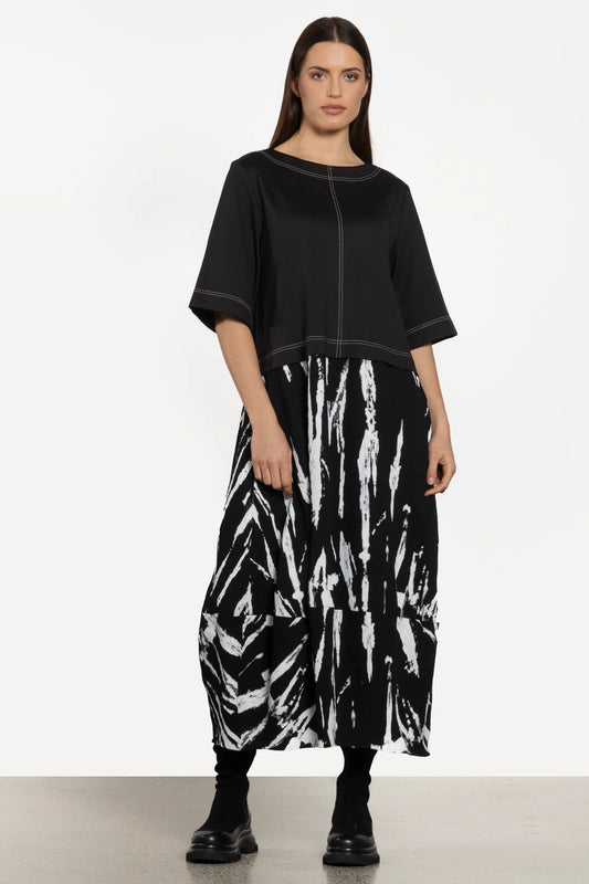 REPERTOIRE SADI DRESS - PRINT BLACK - THE VOGUE STORE