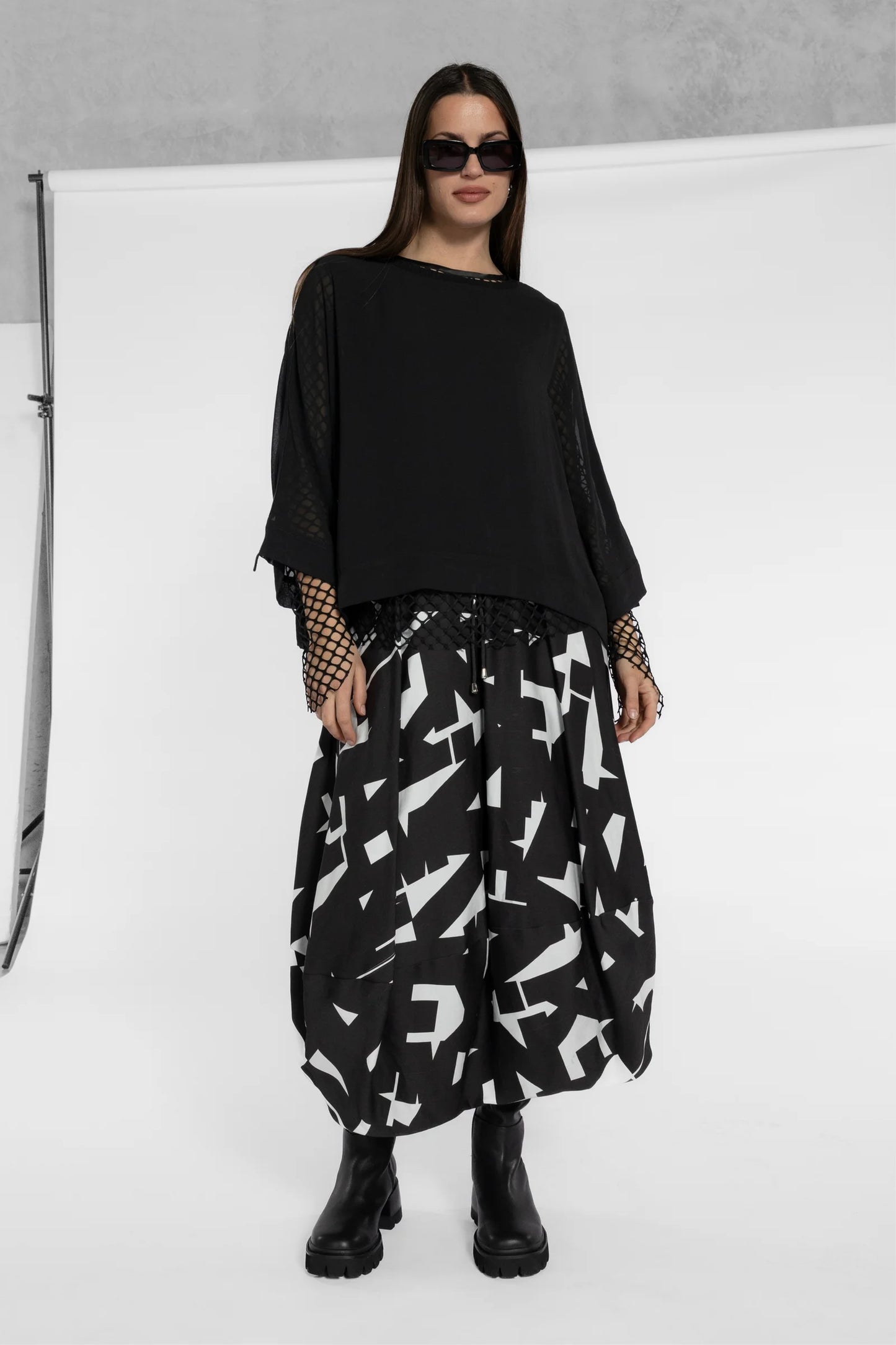 REPERTOIRE SANDI TOP - BLACK - THE VOGUE STORE