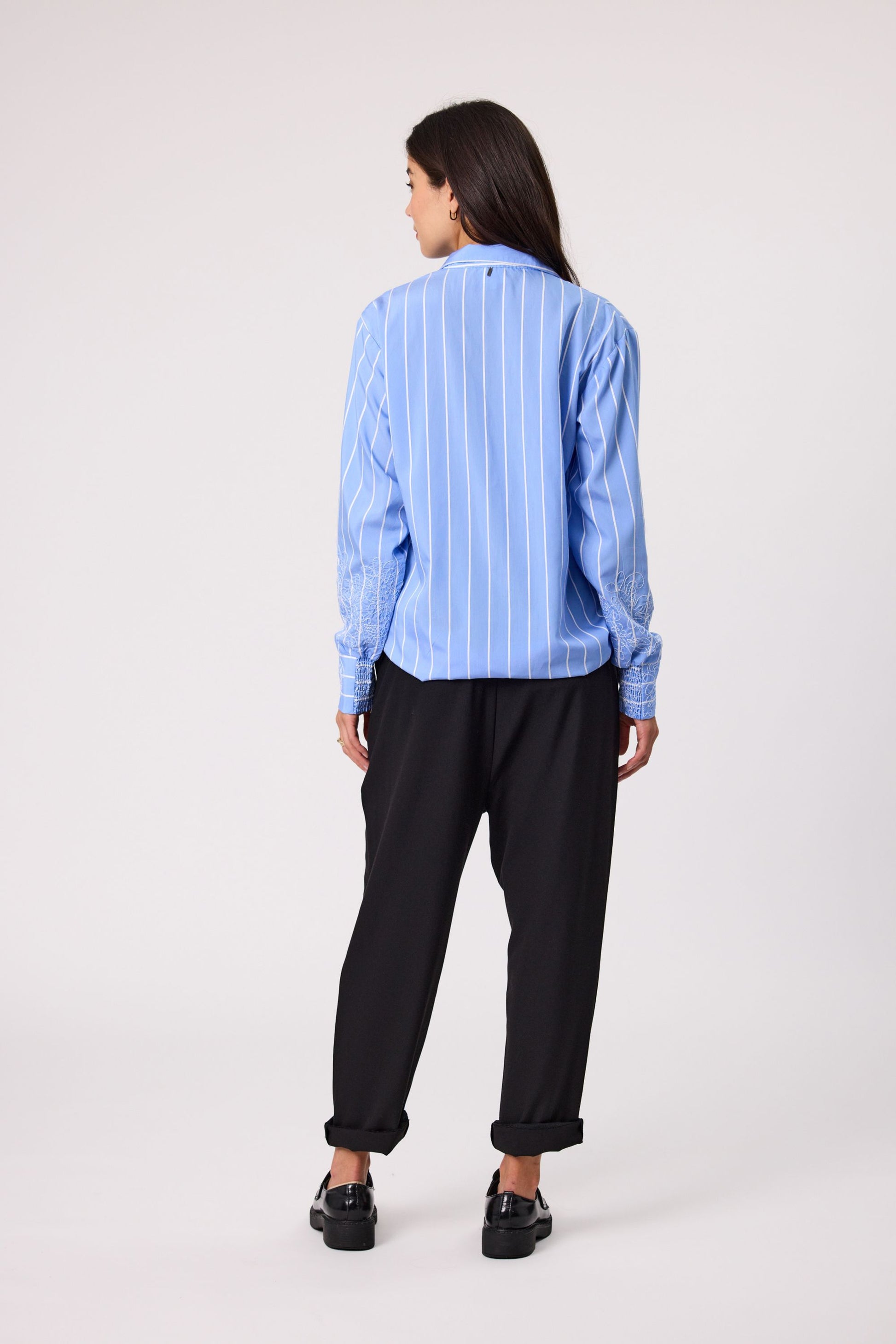 DESIGN NATION MUSE SHIRT - CHAMBRAY - THE VOGUE STORE