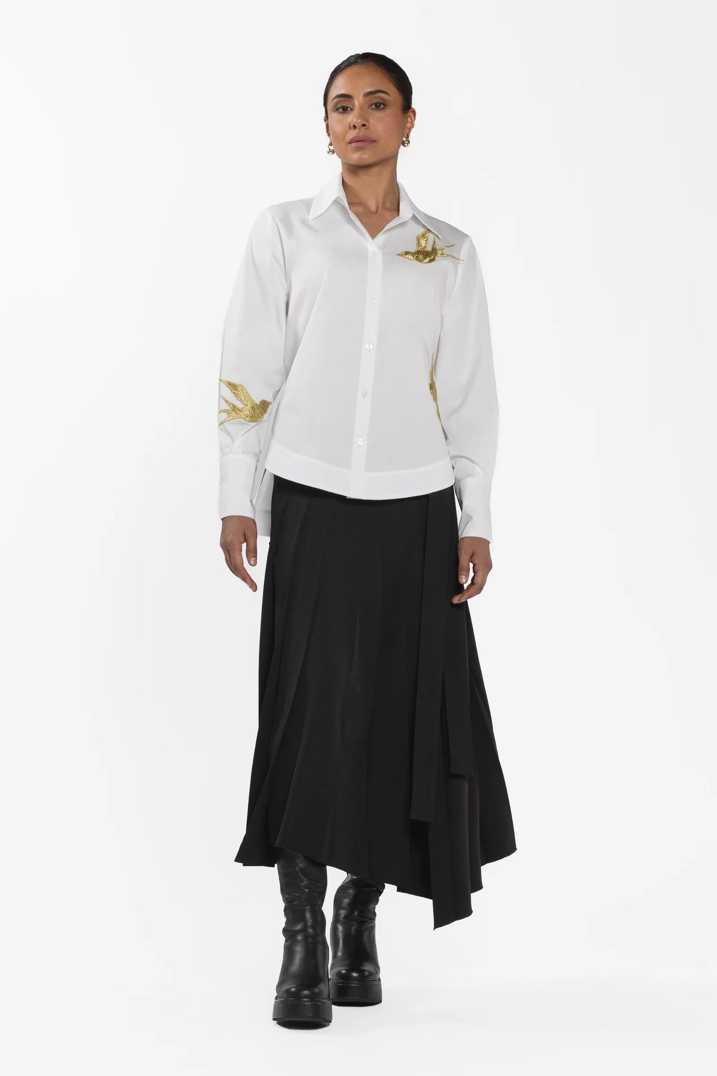 REPERTOIRE SEBASTIAN SHIRT - WHITE - THE VOGUE STORE