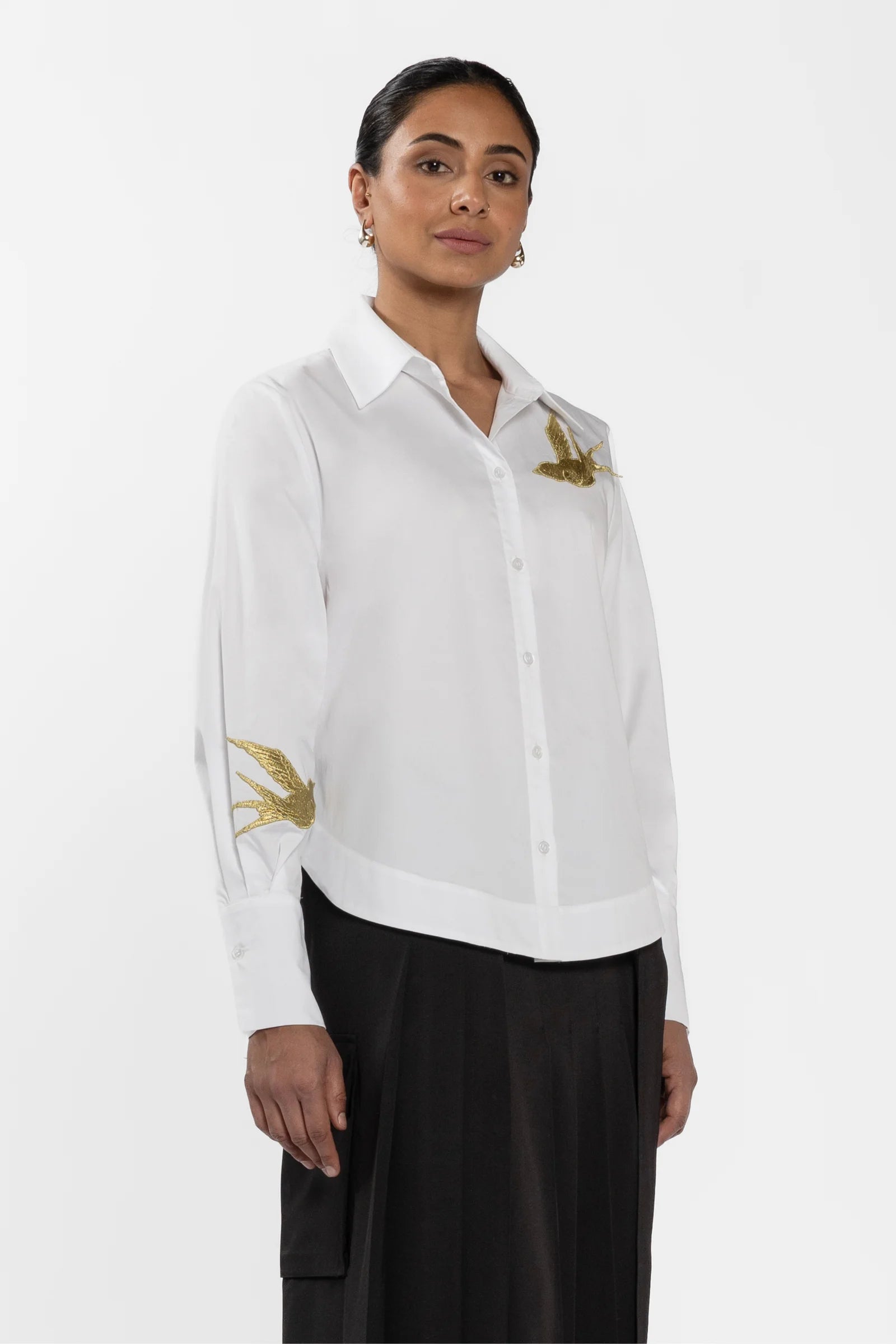 REPERTOIRE SEBASTIAN SHIRT - WHITE - THE VOGUE STORE