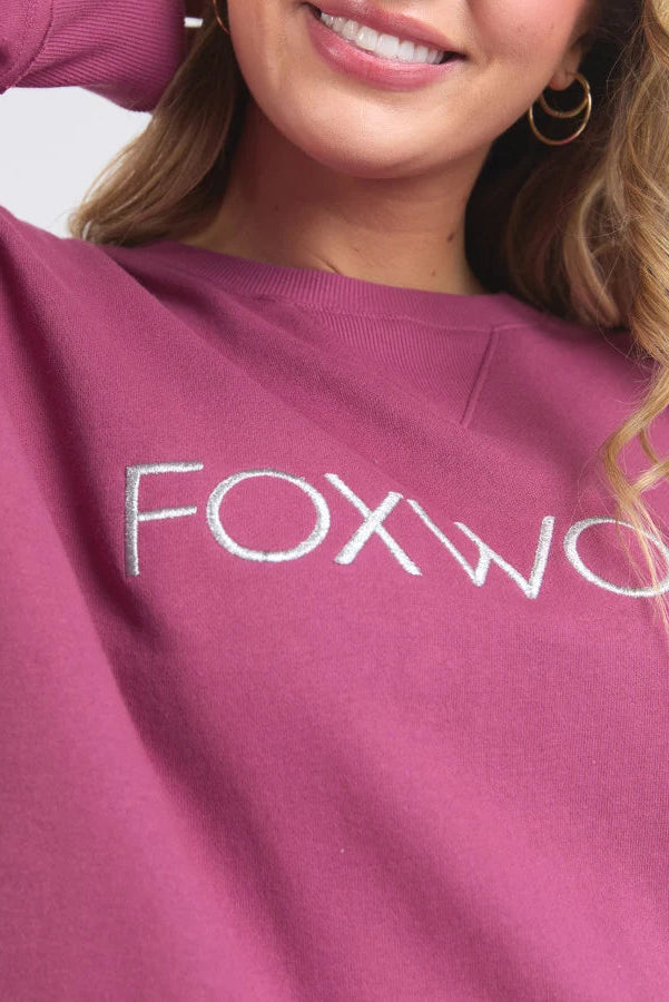 FOXWOOD SIMPLIFIED METALLIC  CREW - PORT WITH SILVER