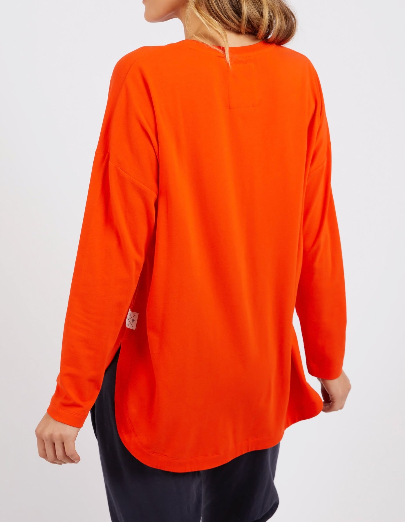 ELM SOCIETY L/S TEE - TANGELO - THE VOGUE STORE