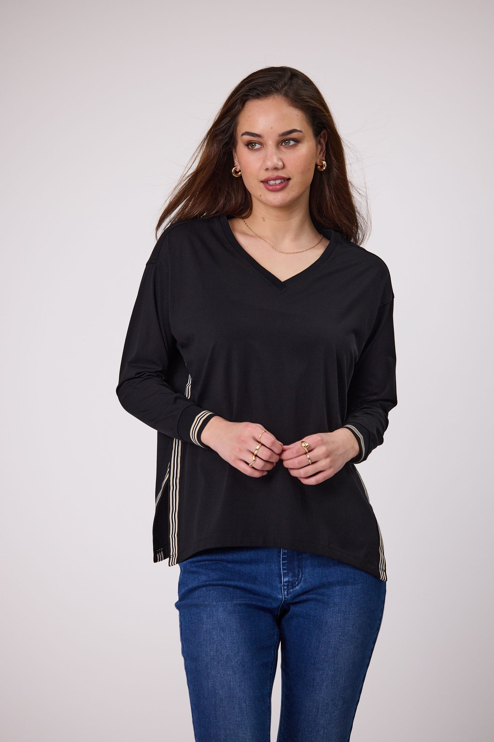 DUO PASCAL TOP - BLACK - THE VOGUE STORE