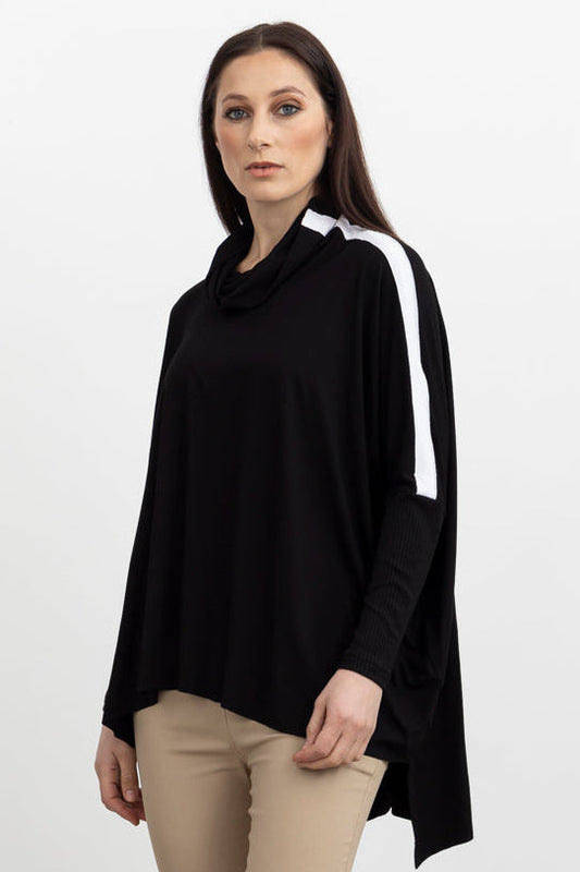 STYLE X LAB STREET POLO TOP - BLACK