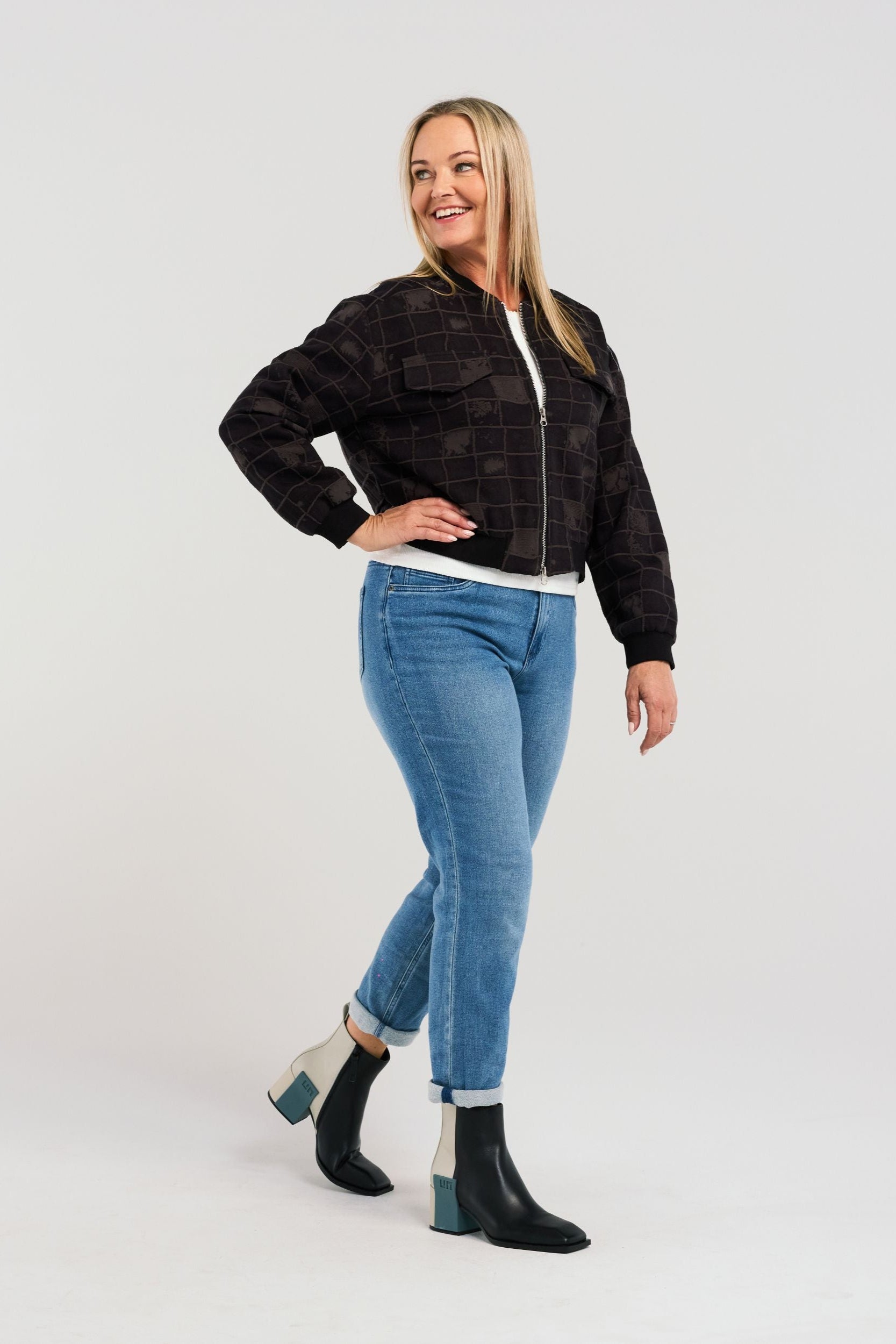 ZAFINA MILA JACKET - BLACK - THE VOGUE STORE