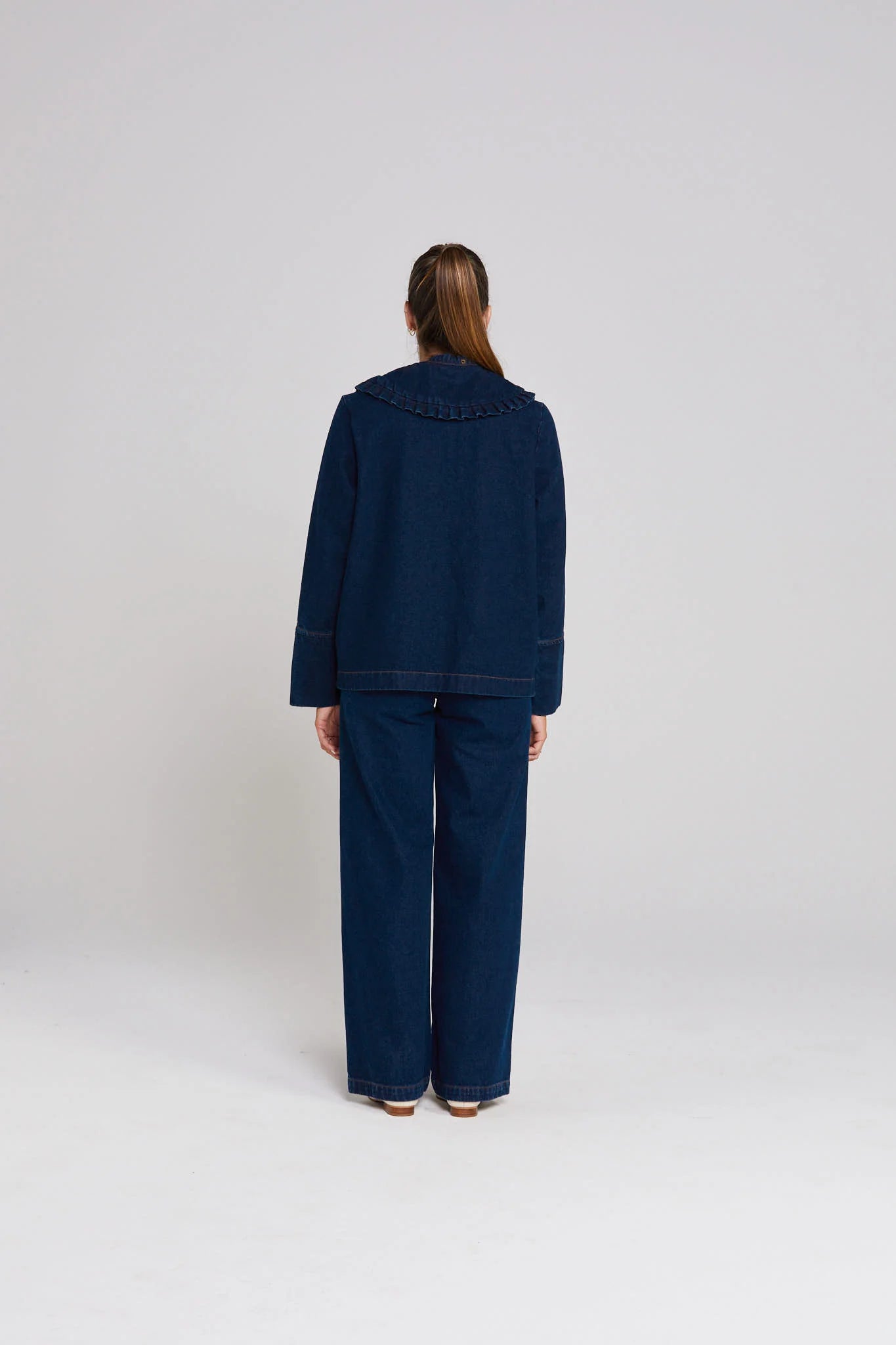 THING THING EMBARK DENIM SHACKET - INDIGO - THE VOGUE STORE