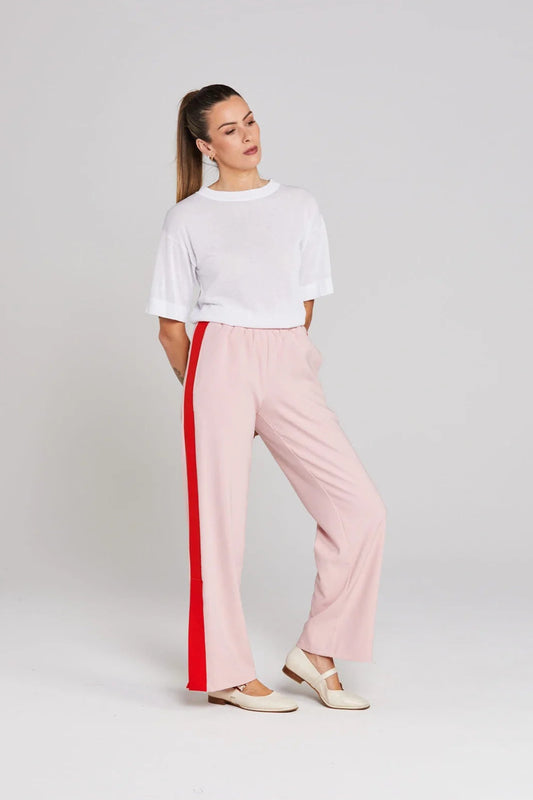 THING THING CONTRAST SNAPPY PANT - PINKY TOMATO - THE VOGUE STORE