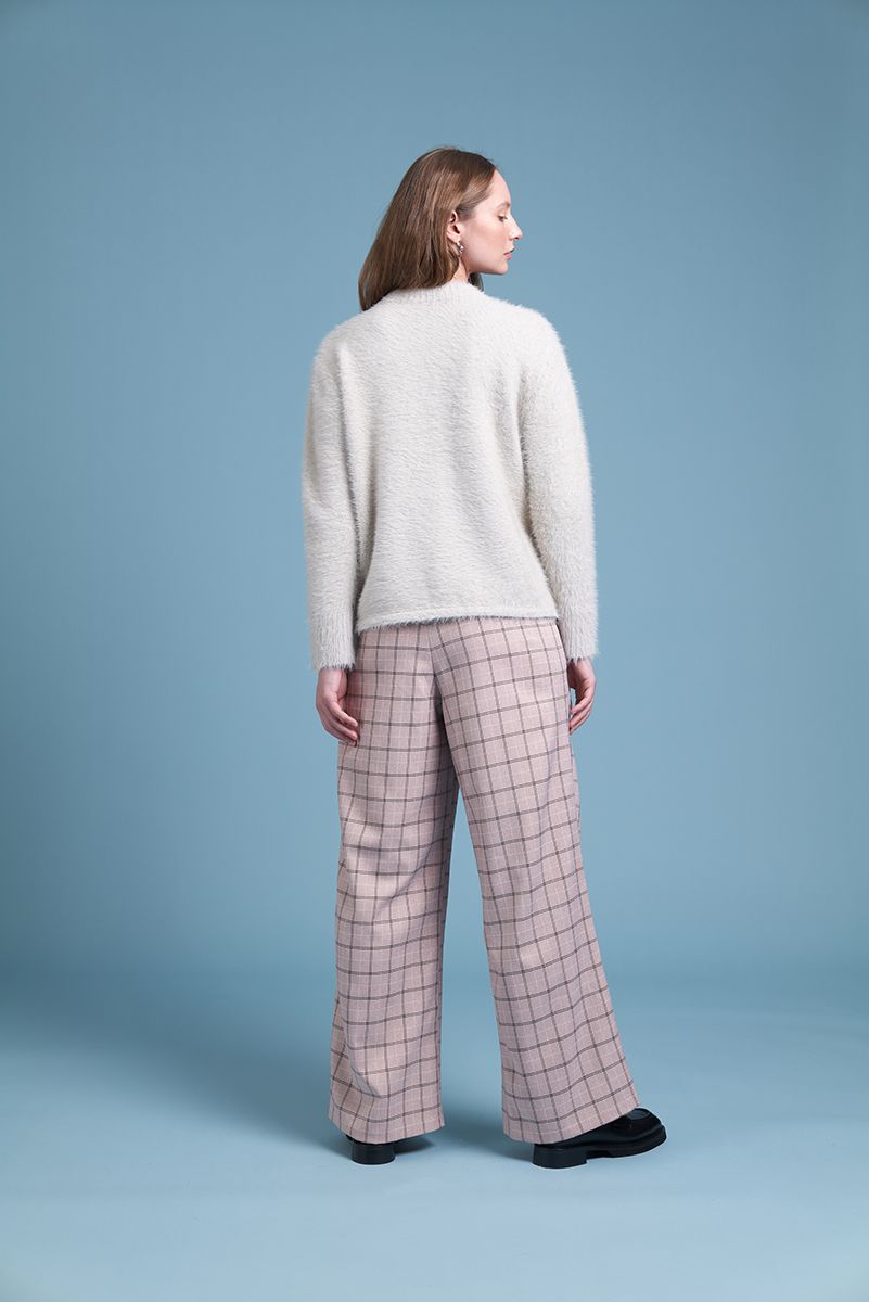 SIREN PINK LADY PANT - LOTUS CHECK - THE VOGUE STORE