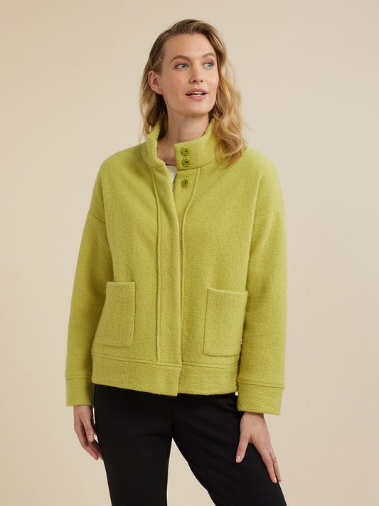 YARRA TRAIL CROPPED WOOL JACKET - BAMBOO - THE VOGUE STORE