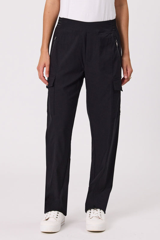 DESIGN NATION RAPID PANT - BLACK - THE VOGUE STORE