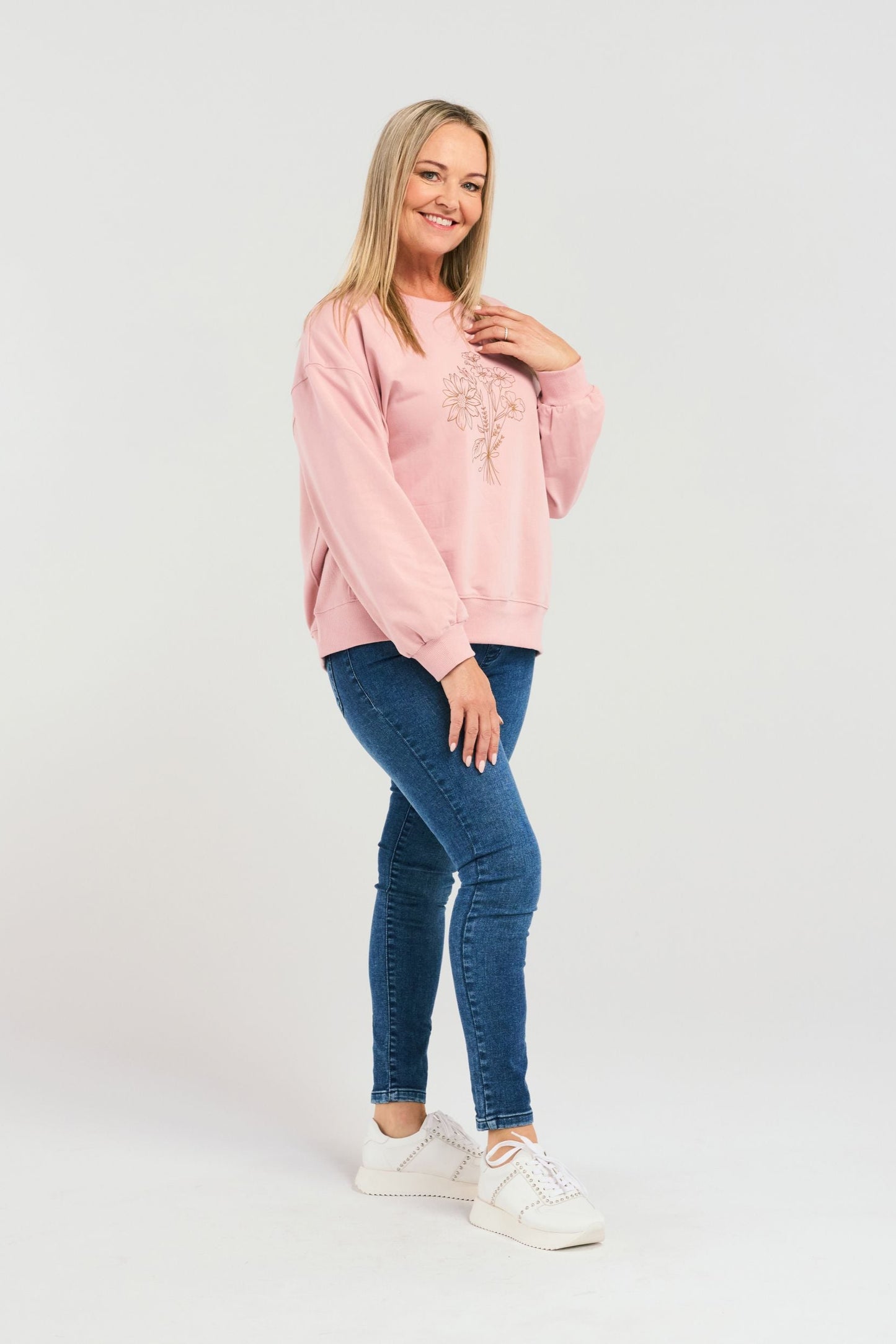 ZAFINA NYLA SWEAT - PINK - THE VOGUE STORE