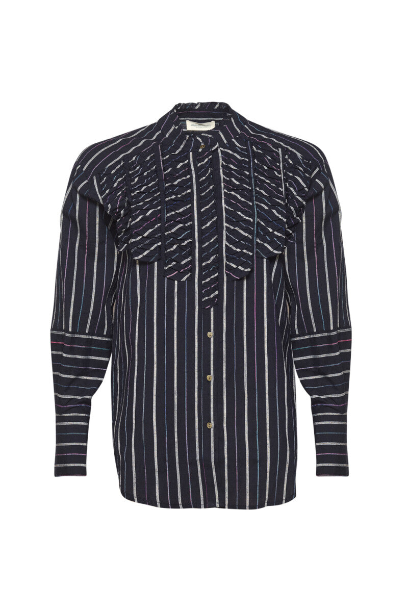 MADLY SWEETLY GOLDEN LINING SHIRT - NAVY