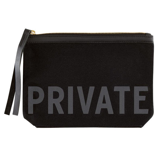 CANVAS POUCH BLACK - PRIVATE