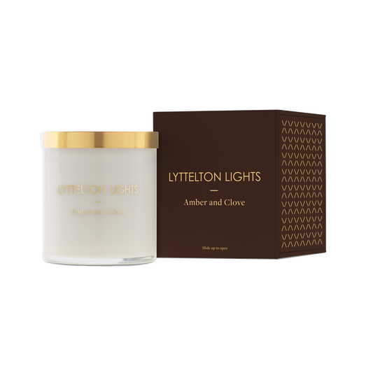 LYTTLETON LIGHTS AMBER & CLOVE CANDLE - MEDIUM