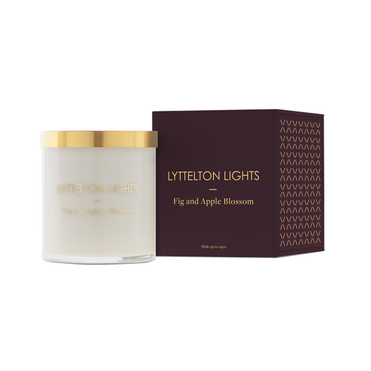 LYTTLETON LIGHTS FIG & APPLE BLOSSOM CANDLE - MEDIUM