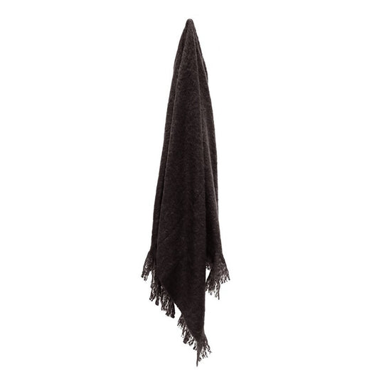 CC INTERIORS BLACK THROW