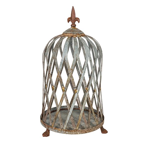 FRENCH COUNTRY TIAGO DOME ON BASE - LARGE