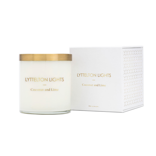 LYTTLETON LIGHTS COCONUT & LIME CANDLE - LARGE