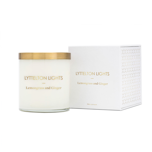 LYTTLETON LIGHTS LEMONGRASS & GINGER CANDLE -  LARGE